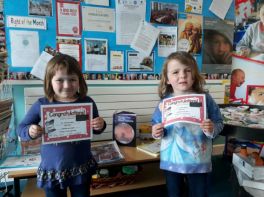 Certificates for May Awarded by School Council Members