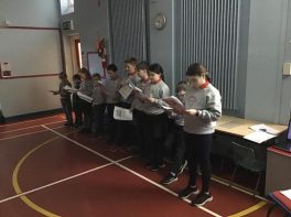 Eco Council lead Switch Off Fortnight Assembly 
