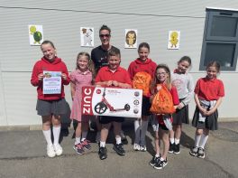 Aughnacloy Primary School came first in the UK for the Big Walk and Wheel