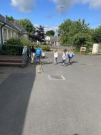 School Clean Up with their Buddy