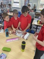 P6 making their boats out of tinfoil in WAU