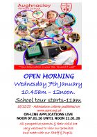 Open Morning Wednesday 7th January 2026