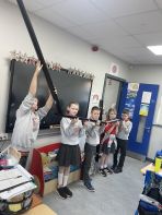 P6 Rivers Project with Speedwell. Today the children were learning about the features of a river and reading coordinates