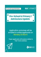 EA Connect Admissions for Sept 2026